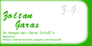 zoltan garas business card